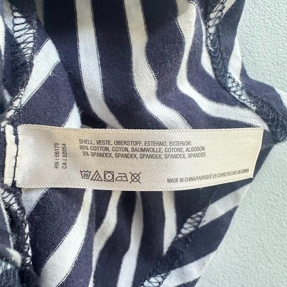 Anthropologie Saturday Sunday Striped Navy Sleeveless Maxi Dress Large Nautical - Picture 7 of 7